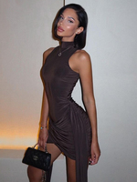Sexy Club Dress, Elegant Party Dress, Sleeveless Mini Dress 1